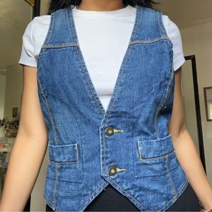 tommy hilfiger denim waistcoat vest